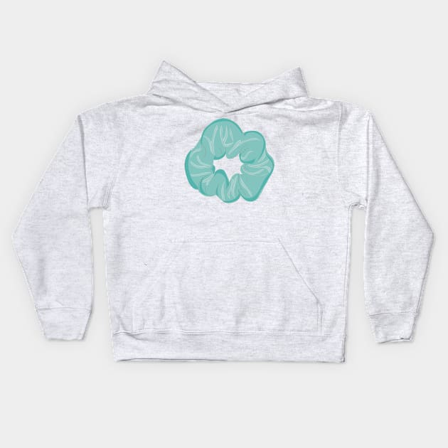 Mint Scrunchie Kids Hoodie by snowshade